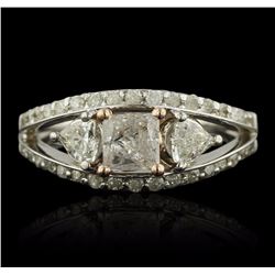 14KT White Gold 1.61ctw Diamond Ring