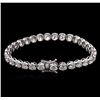 Image 2 : 10.00ctw Diamond Tennis Bracelet - 18KT White Gold
