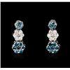 Image 1 : 14KT White Gold 1.00ctw Diamond Earrings