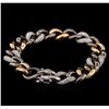 Image 2 : 1.76ctw Diamond Bracelet - 14KT Tri Color Gold