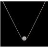 Image 2 : 2.00ctw Diamond Necklace - 18KT White Gold