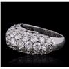 Image 2 : 14KT White Gold 5.34ctw Diamond Ring