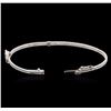 Image 3 : 14KT White Gold 0.33ct Diamond Bangle Bracelet