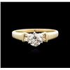 Image 1 : 14KT Yellow Gold 0.58ctw Diamond Ring