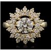 Image 1 : 14KT Yellow Gold 2.86ctw Diamond Ring