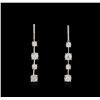 Image 1 : 14KT White Gold 2.24ctw Diamond Earrings