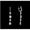 Image 2 : 14KT White Gold 2.24ctw Diamond Earrings