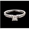 Image 1 : 14KT White Gold 0.66ctw Diamond Ring