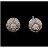 Image 1 : 14KT White Gold 0.52ctw Diamond Earrings