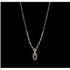 Image 1 : 1.00ctw Ruby and Diamond Necklace - 18KT Yellow Gold