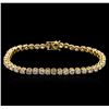 Image 1 : 6.00ctw Diamond Tennis Bracelet - 14KT Yellow Gold