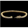 Image 3 : 6.00ctw Diamond Tennis Bracelet - 14KT Yellow Gold