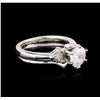 Image 2 : 14KT White Gold 1.10ctw Diamond Ring