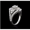 Image 3 : 18KT White Gold 2.37ctw Diamond Ring