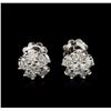 Image 1 : 14KT White Gold 1.36ctw Diamond Earrings