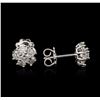 Image 2 : 14KT White Gold 1.36ctw Diamond Earrings