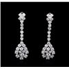Image 1 : 14KT White Gold 2.61ctw Diamond Earrings