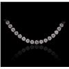 Image 2 : 14KT White Gold 8.35ctw Diamond Necklace