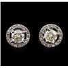 Image 1 : 1.68ctw Diamond Earrings - 14KT White Gold