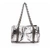 Image 3 : Chanel Silver Metallic Cracked Calfskin Modern Chain Tote