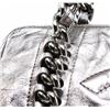 Image 4 : Chanel Silver Metallic Cracked Calfskin Modern Chain Tote