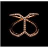 Image 1 : 0.28ctw Diamond Ring - 14KT Rose Gold