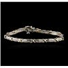 Image 1 : 14KT Two-Tone Gold 0.50ctw Diamond Bracelet