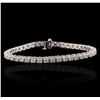 Image 1 : 14KT White Gold 4.40ctw Diamond Tennis  Bracelet