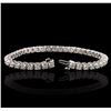 Image 2 : 14KT White Gold 4.40ctw Diamond Tennis  Bracelet