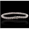 Image 3 : 14KT White Gold 4.40ctw Diamond Tennis  Bracelet