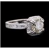 Image 2 : 18KT White Gold 3.14ctw Diamond Ring