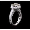 Image 3 : 18KT White Gold 3.14ctw Diamond Ring