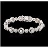 Image 1 : 14KT White Gold 5.76ctw Diamond Bracelet