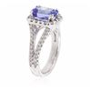 Image 3 : 14KT White Gold 2.24ct Tanzanite and Diamond Ring