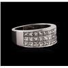 Image 2 : 18KT White Gold 2.89ctw Diamond Ring
