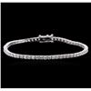 Image 1 : 18KT White Gold 3.09ctw Diamond Tennis Bracelet