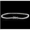 Image 2 : 18KT White Gold 3.09ctw Diamond Tennis Bracelet