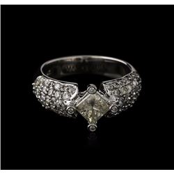 14KT White Gold 1.93ctw Diamond Ring