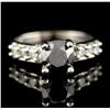 Image 1 : 14KT White Gold 1.59ct Black Diamond Ring