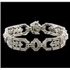 Image 1 : 2.31ctw Diamond Bracelet - 18KT White Gold