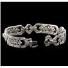 Image 3 : 2.31ctw Diamond Bracelet - 18KT White Gold