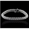 Image 1 : 14KT White Gold 1.13ctw Diamond Tennis  Bracelet