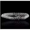 Image 2 : 14KT White Gold 1.13ctw Diamond Tennis  Bracelet