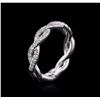 Image 3 : 14KT White Gold 0.31ctw Diamond Ring