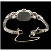 Image 3 : Hamilton 14KT White Gold 1.00ctw Diamond Ladies Vintage Watch