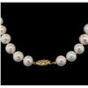Image 2 : 11MM Freshwater Pearl Necklace With 14KT Yellow Gold Clasp