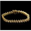 Image 1 : 4.90ctw Diamond Bracelet - 14KT Yellow Gold