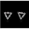 Image 1 : 14KT White Gold 0.50ctw Diamond Earrings