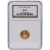 Image 1 : 1991 NGC Graded MS69 $5 American Eagle 1/10 oz Gold Coin