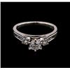 Image 1 : 0.69ctw Diamond Ring - 14KT White Gold